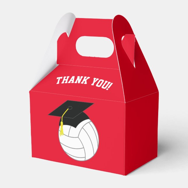 Ballotins Volleyball Graduation Sports Rouge (Verso)
