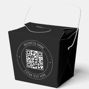 Ballotins Votre code QR & Texte modifiable   Noir & Blanc
