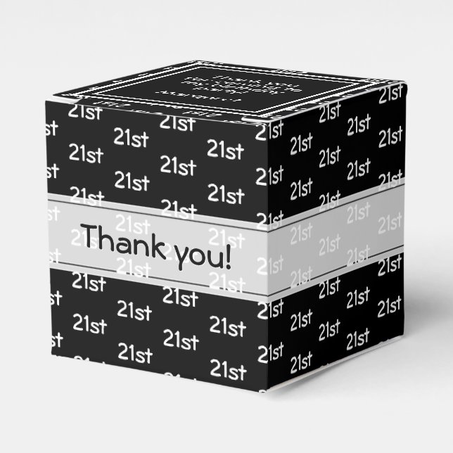 Ballotins Votre numéro de décalage d'âge Motif - Noir/Blanc (Verso)