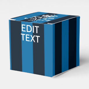 Ballotins Votre texte sur Garder Calme Bleu Stripes