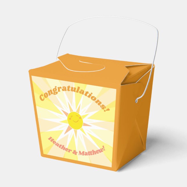 Ballotins Vous êtes mon Baby shower Sunshine (Verso)