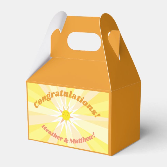 Ballotins Vous êtes mon Baby shower Sunshine (Arrière)