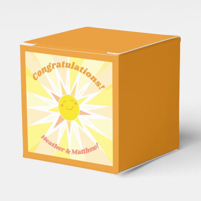Ballotins Vous êtes mon Baby shower Sunshine (Verso)