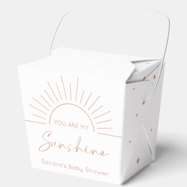 Ballotins Vous Êtes Mon Baby shower Sunshine Boho (Recto)