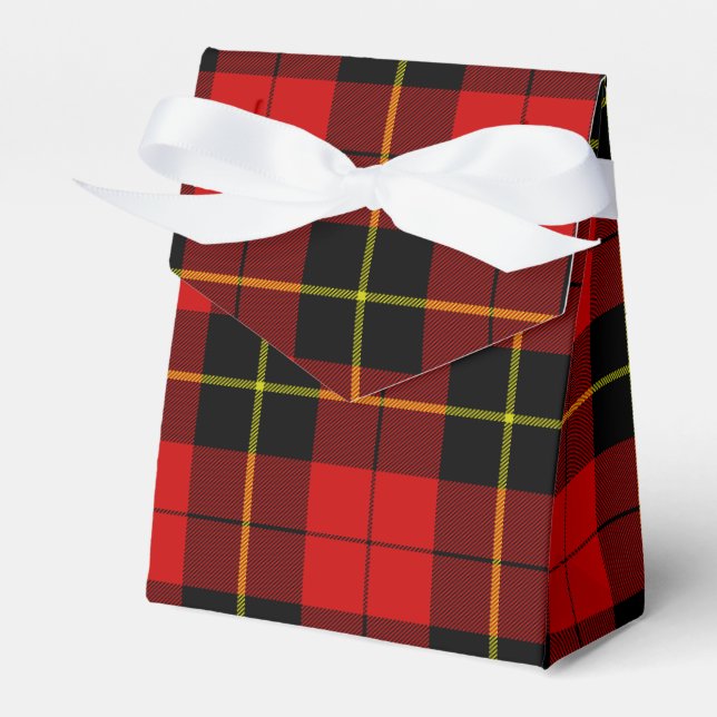 Ballotins Wallace tartan rouge noir plaid (Verso)