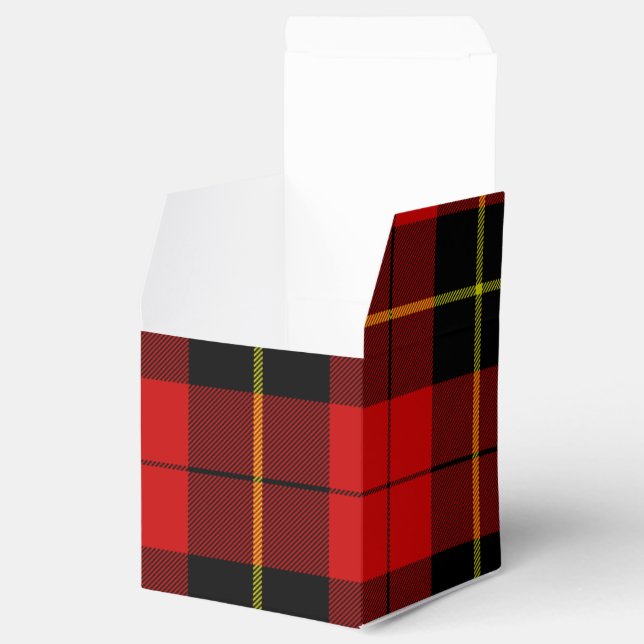 Ballotins Wallace tartan rouge noir plaid (Ouvert)