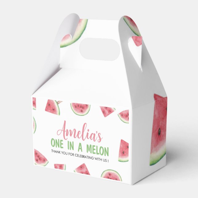 Ballotins Watermelon One Dans Un Melon Anniversaire Ballotin (Verso)