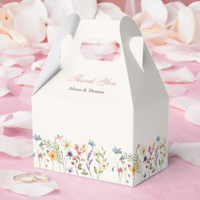Ballotins Whimsical Wildflowers Meadow Wedding  Favor Boxes (Mariage)