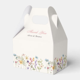 Ballotins Whimsical Wildflowers Meadow Wedding Favor Boxes