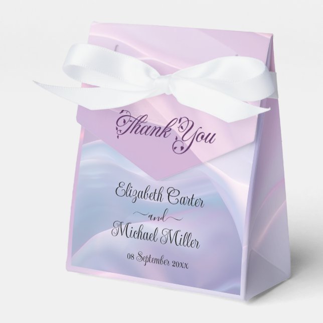 Ballotins Whispers of Silk : Dreamy Pastel Waves Pink Blue (Verso)