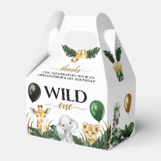 Ballotins Wild One Jungle Safari Thème 1er anniversaire fête