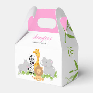 Ballotins Wild One Safari Animaux Baby shower fille Ballotin