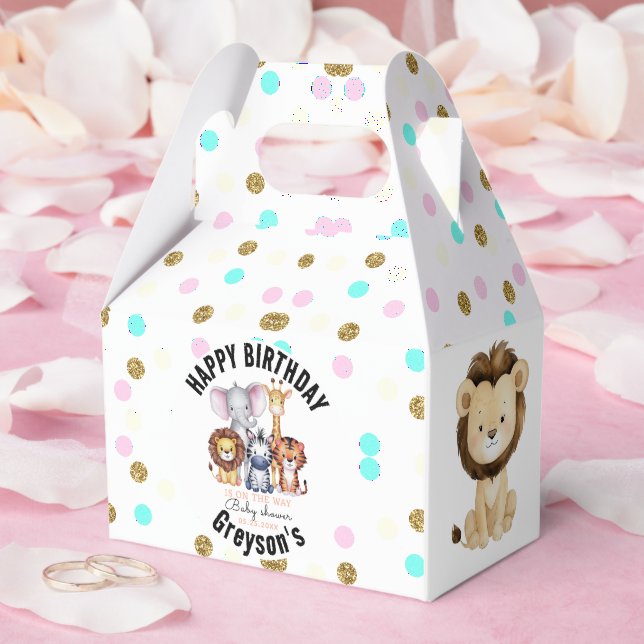 Ballotins Wild One Safari Animaux Baby shower garçon (Mariage)