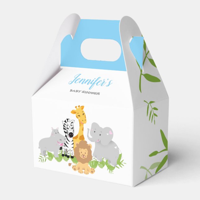 Ballotins Wild One Safari Animaux Baby shower Garçon Balloti (Verso)