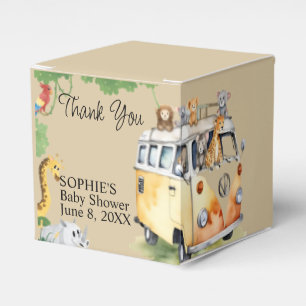 Ballotins Wild Wheels Safari Animal Camper Van Baby shower