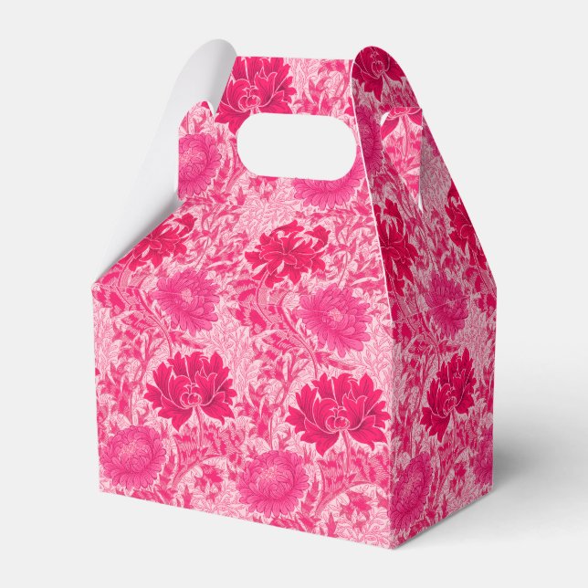 Ballotins William Morris Chrysanthemums, Fuchsia Pink (Verso)