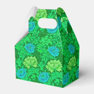 Ballotins William Morris Chrysanthemums, Lime Green & Aqua