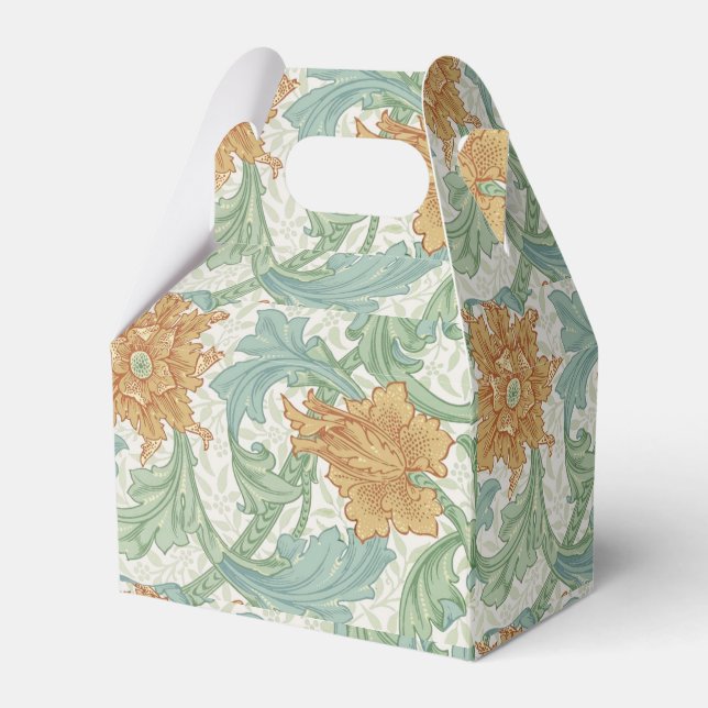 Ballotins William Morris modèle floral à tige unique (Verso)