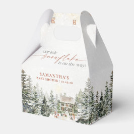 Ballotins Winter Christmas Baby Shower Favor Box