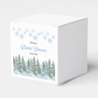 Ballotins Winter Pine Trees Snowflakes Bridal Shower