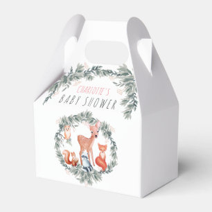 Ballotins Woodland Baby shower Forêt Animaux Fille Ballotin
