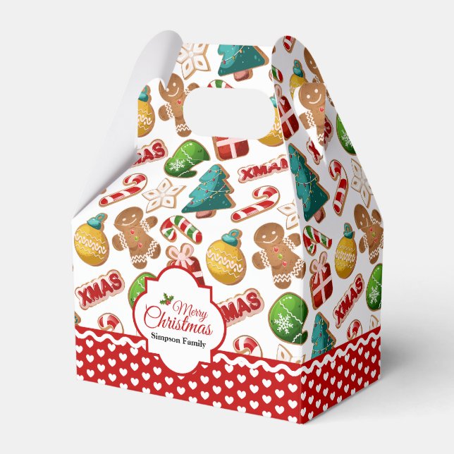 Ballotins Xmas Gingerbread Cookies Cute Pattern (Verso)