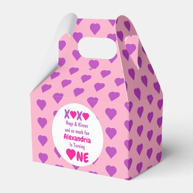 Ballotins XOXO Embrasse et embrasse 1er anniversaire (Verso)