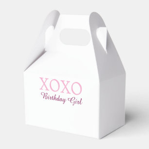 Ballotins Xoxo nom de fille d'anniversaire rose mauve simple