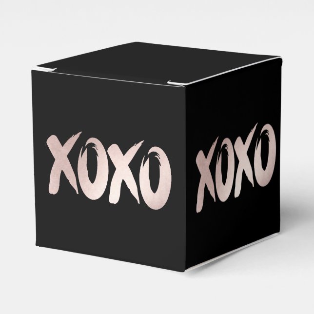 Ballotins XOXO rose pâle | Script de brosse lettres main (Verso)