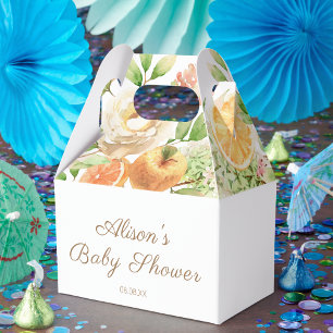 Ballotins Yellow rose Floral Greenery Girl Baby Shower