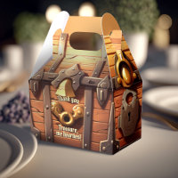Yo-Ho-Ho Pirate trésor coffre pliable boîte cadeau