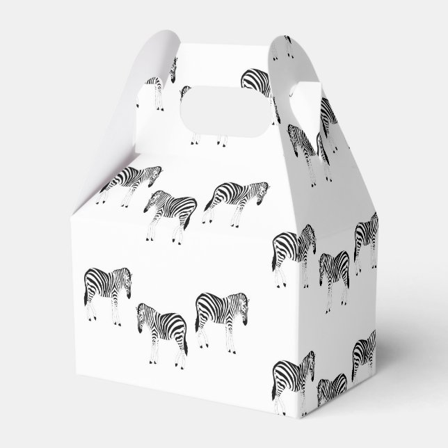 Ballotins Zebra animal pattern on white (Verso)