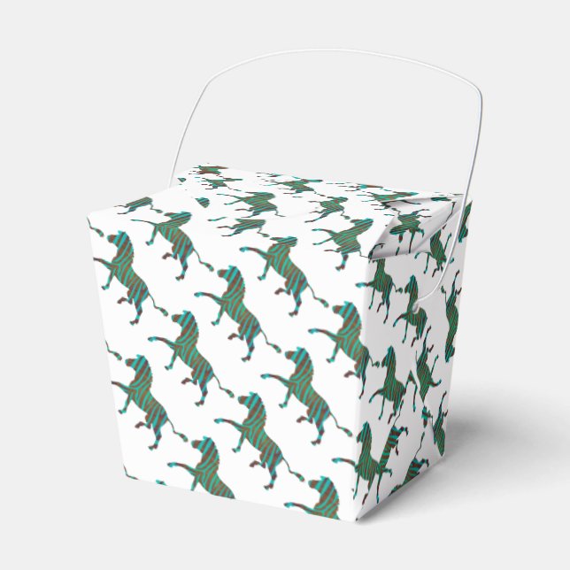 Ballotins Zebra Black et Green Print (Verso)