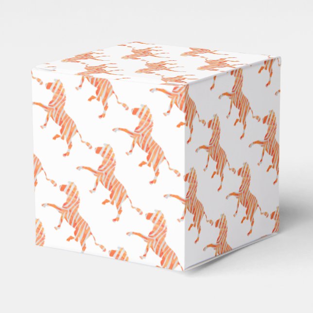 Ballotins Zebra Orange et Silhouette blanche (Verso)