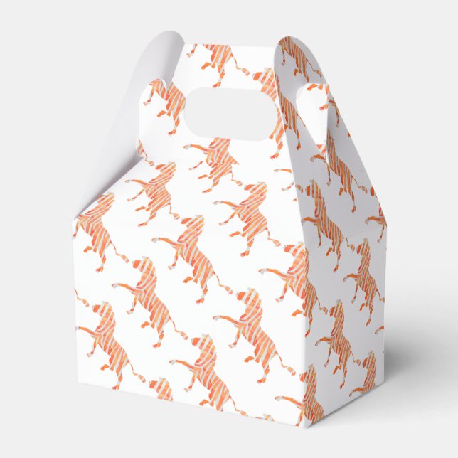 Ballotins Zebra Orange et Silhouette blanche (Verso)