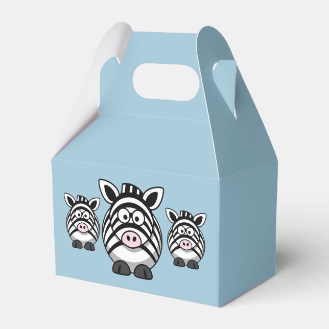 Ballotins Zebra Party Favoriser Box (Verso)