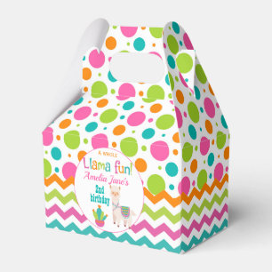 Ballotins ZigZag Llama couleur rose fête d'anniversaire