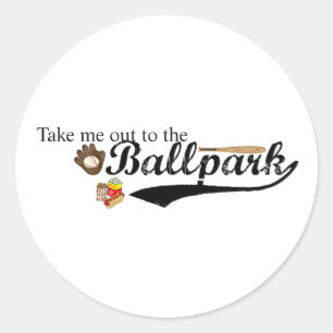 Ballpark Runder Aufkleber