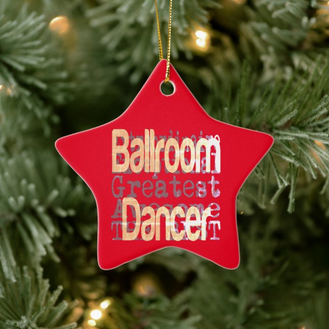 Ballroom Dancer Extraordinaire Keramik Ornament (Baum)