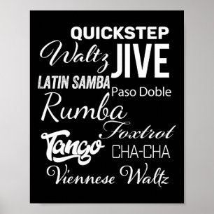Ballroom Dancer Pun-Geschenk Poster