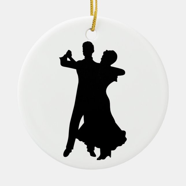Ballroom Dancers Keramik Ornament (Vorne)