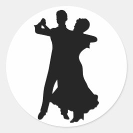 Ballroom Dancers Runder Aufkleber