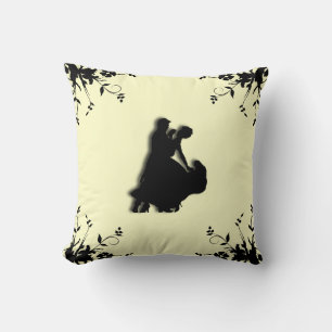 Ballroom Dancers Silhouette Mojo Pillow Kissen