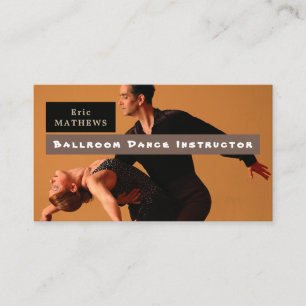 Ballroom Dancers, Tanzlehrer Visitenkarte