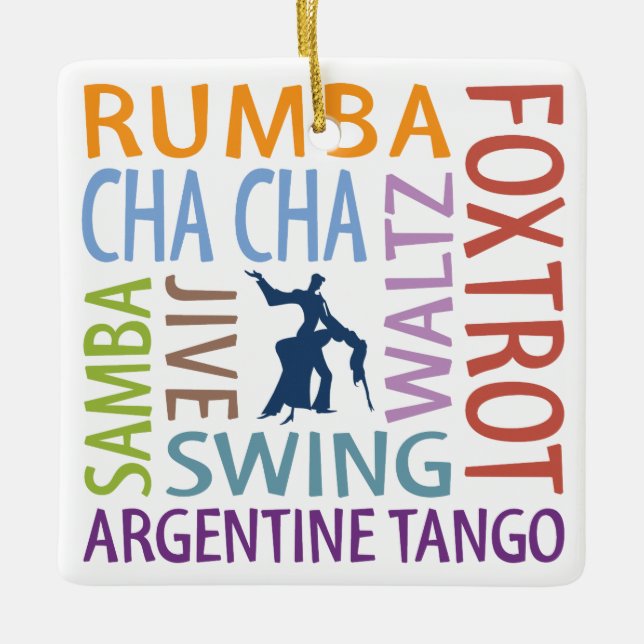 Ballroom Dancing Keramikornament (Vorderseite)