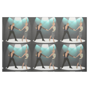 Ballroom Latin Dancer Couple mit Spotlight 9" Stoff