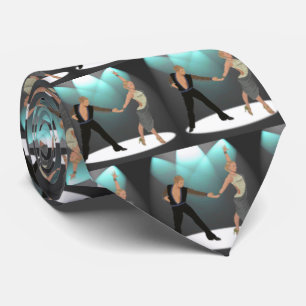 Ballroom Latin Dancer Couple mit Spotlight Krawatte