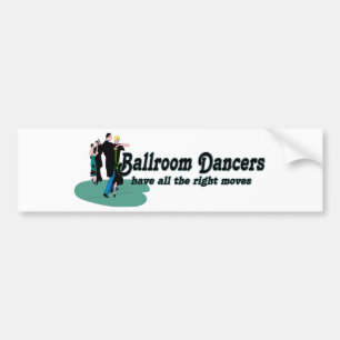 Ballroom-Tänzer haben alle richtigen Bewegungen Autoaufkleber