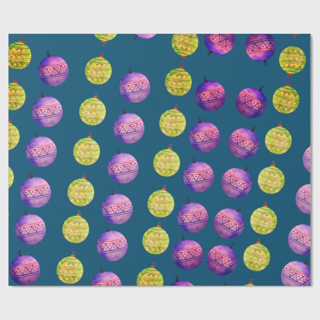 Balls im Holiday Deco Geschenkpapier (Flach)