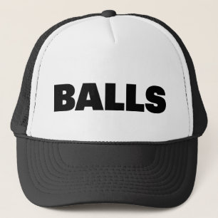 BALLS lustiger Slogan LKW-Hut Truckerkappe